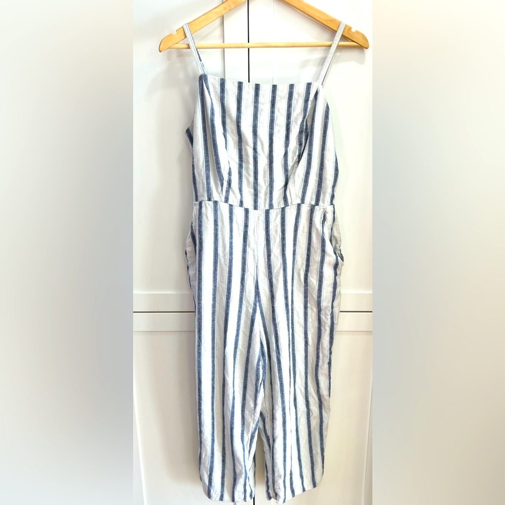 Sleeveless Wide-Leg striped Jumpsuit for Women